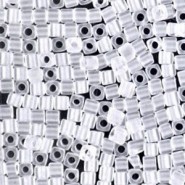 Miyuki square - cubes 1.8mm Beads - Crystal matted SB18-131F